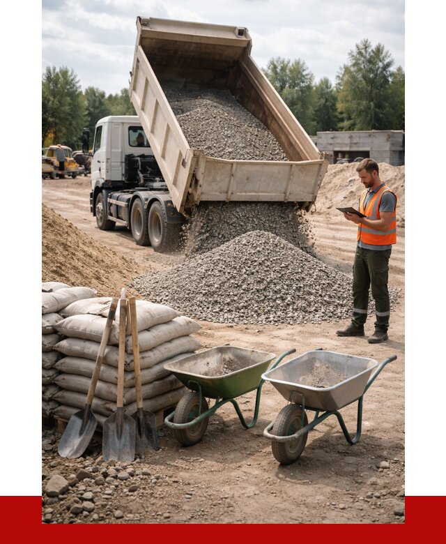 Доставка нерудных материалов в Ступино от 1247 руб. | ПРОНЕРУДСтп