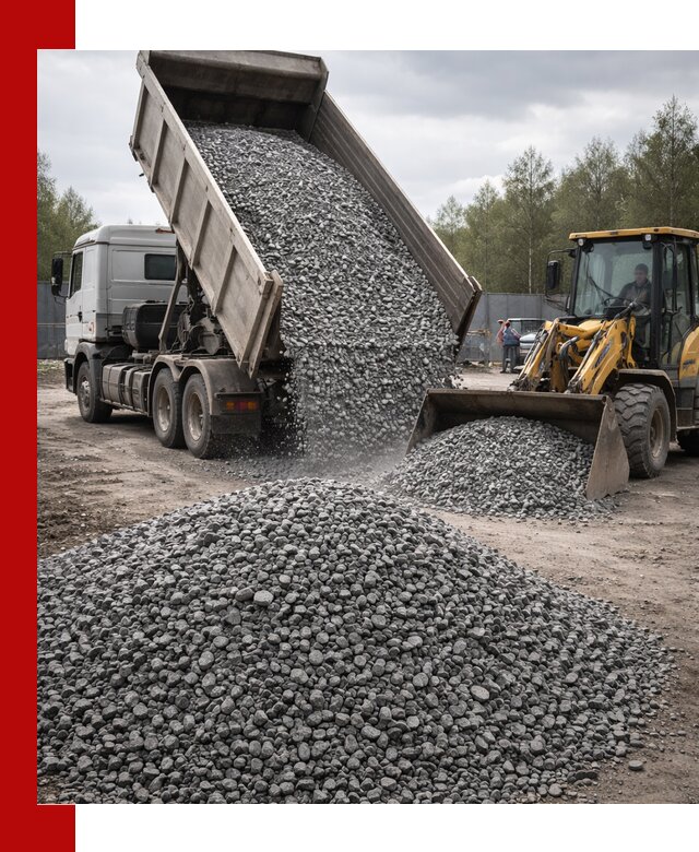 Доставка и продажа щебня гранитного в Ступино