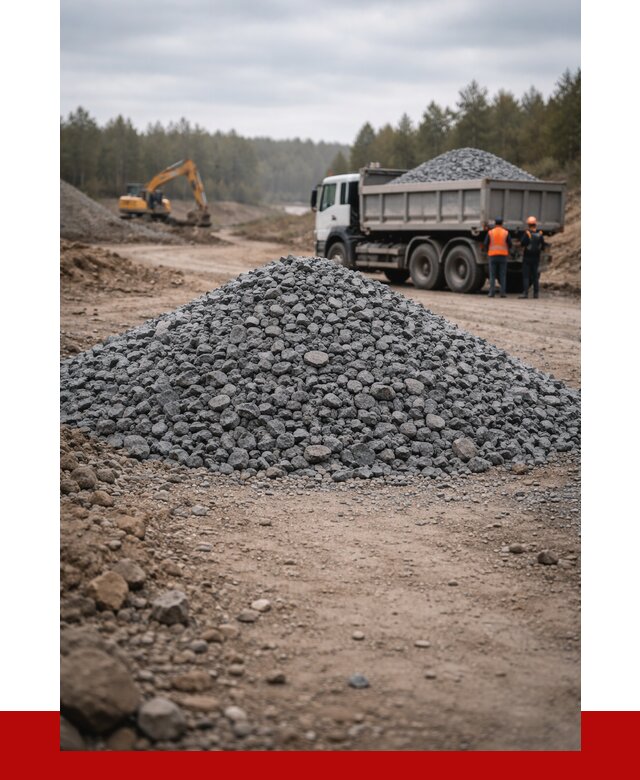 Щебень габбро диабаз фракция 40-70 в Ступино от 2287 р-ПРОНЕРУДСтп