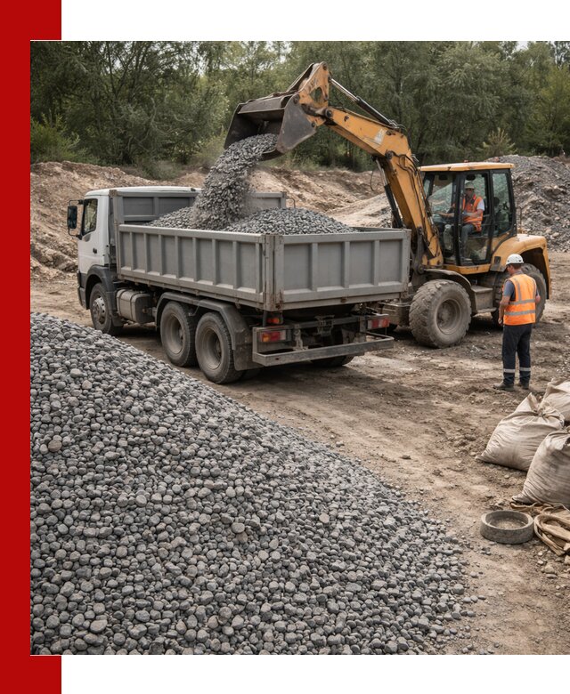 Доставка гравийного щебня в Ступино оптом и в розницу
