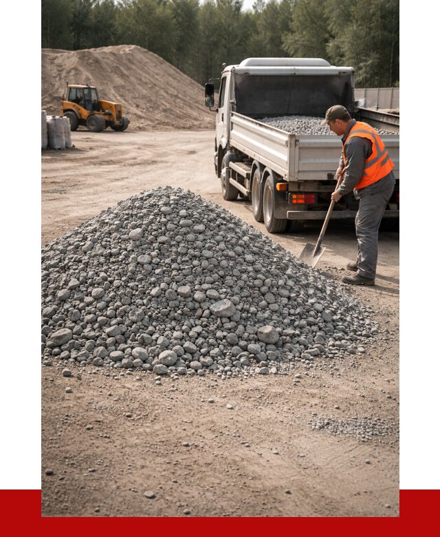 Гравийный щебень фракция 5-10 в Ступино от 2287 р. | ПРОНЕРУДСтп