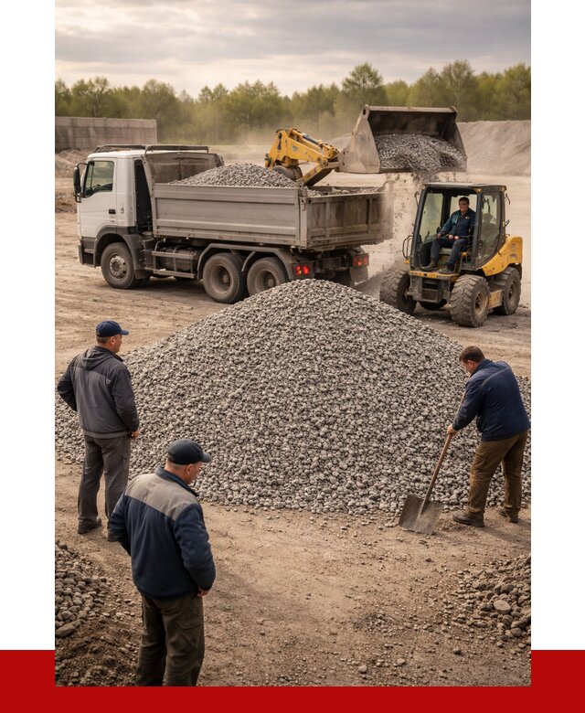 Гравийный щебень фракция 5-20 в Ступино от 2495 р. ПРОНЕРУДСтп