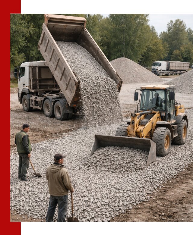 Купить гравийный щебень фракция 20-40 в Ступино с доставкой