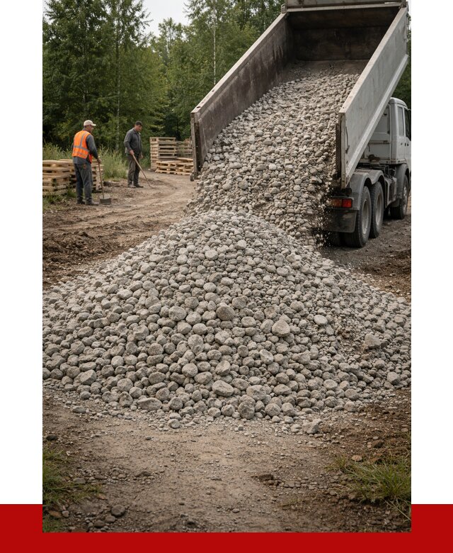 гравийный щебень фракция 70-120 в Ступино от 2547 р. ПРОНЕРУДСтп