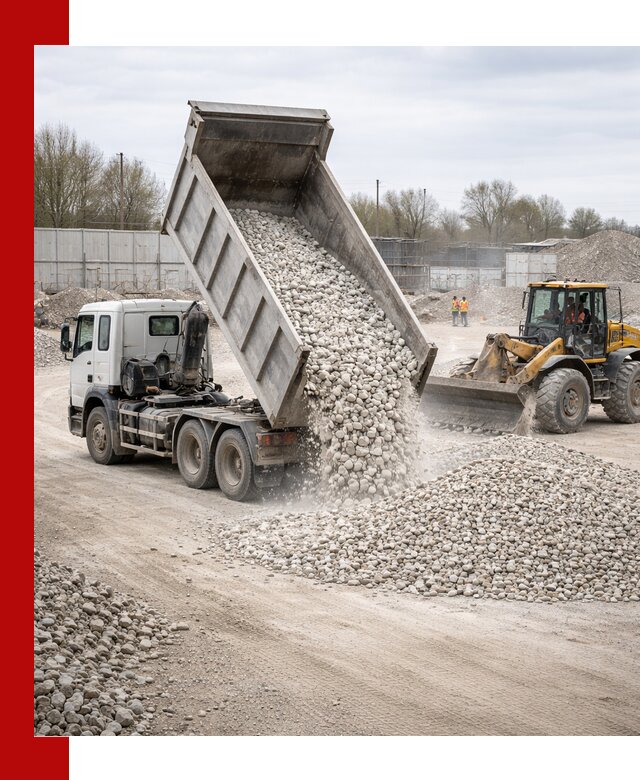Доставка и продажа известнякового щебня в Ступино