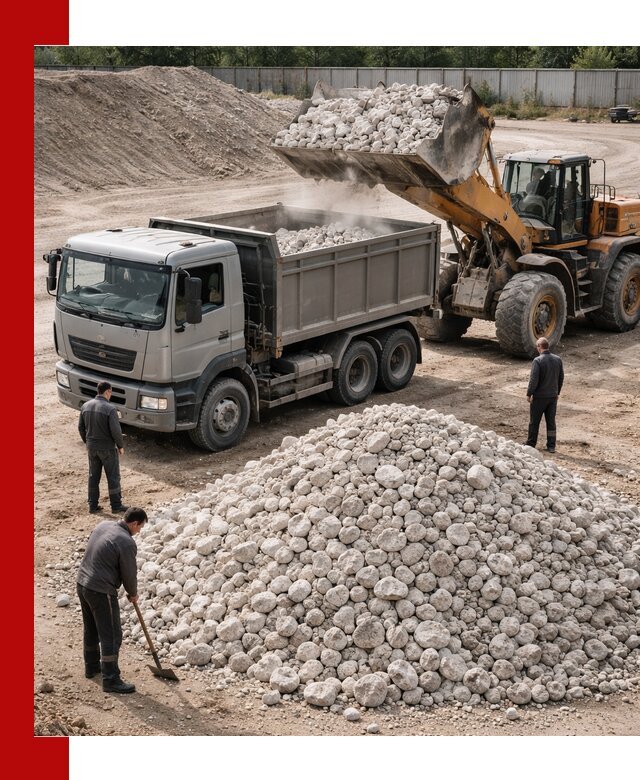 Известняковый щебень фракция 70–150 с доставкой в Ступино