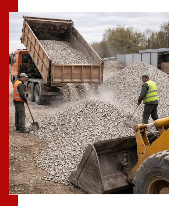 Доломитовый щебень фракции 5-20 с доставкой в Ступино