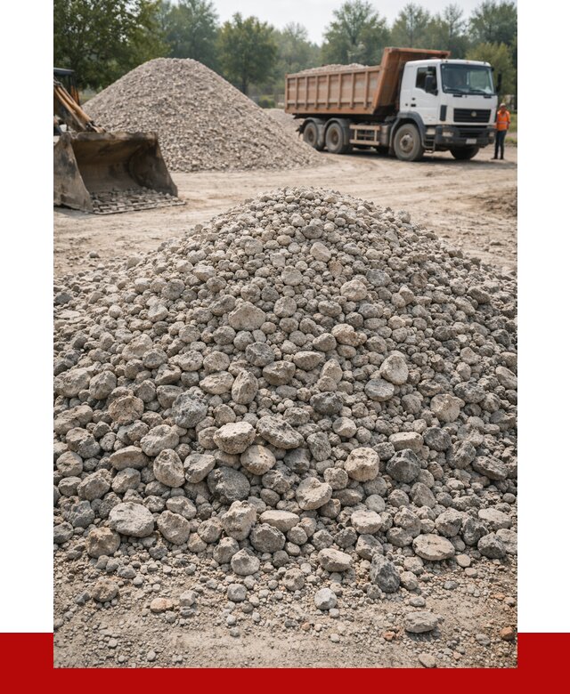 Вторичный щебень фракция 20-40 в Ступино от 2287 р ПРОНЕРУДСтп