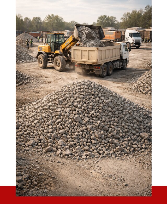 Вторичный щебень фракция 40-70 в Ступино от 1809 р, ПРОНЕРУДСтп