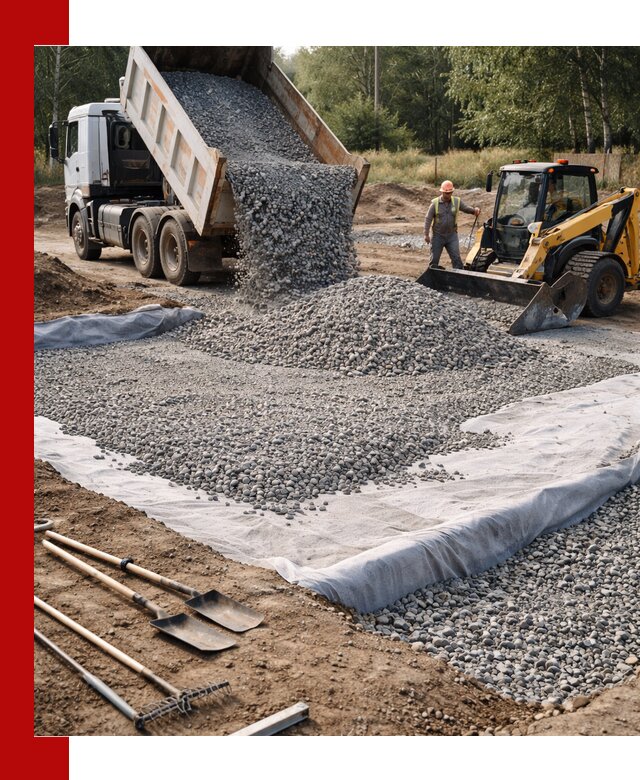 Щебень для фундамента с доставкой в Ступино