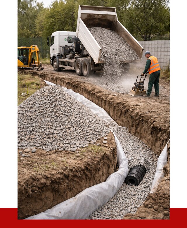 Щебень для дренажа в Ступино от 1923 р., ПРОНЕРУДСтп доставка