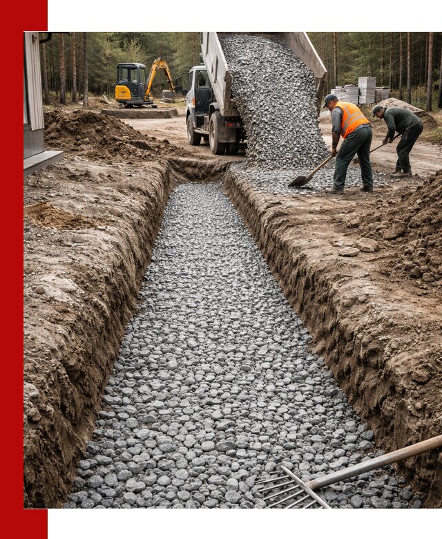 Щебень для дренажа с доставкой в Ступино высокого качества