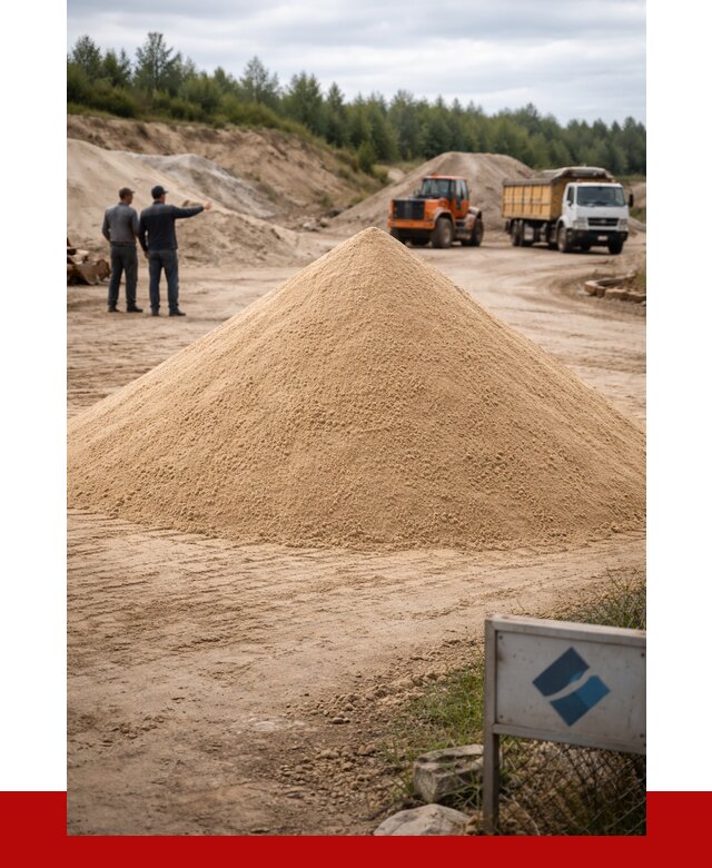 Карьерный песок навалом в Ступино от 1871 р. | ПРОНЕРУДСтп