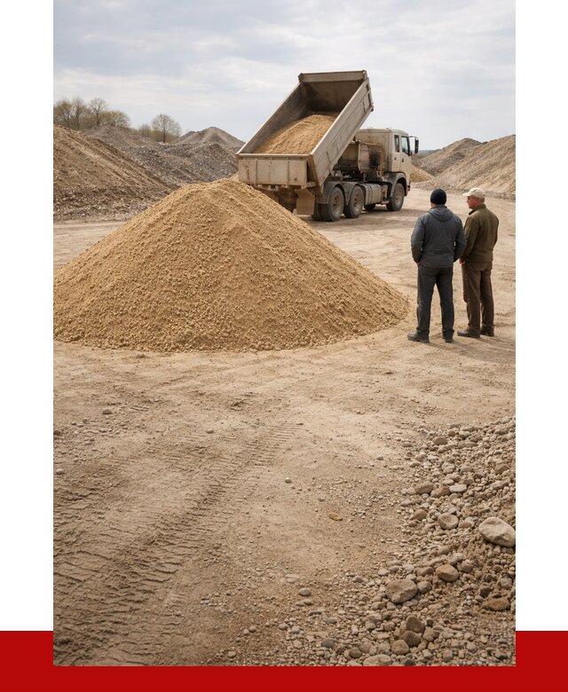 Карьерный песок крупнозернистый в Ступине от 8835 р | ПРОНЕРУДСтп