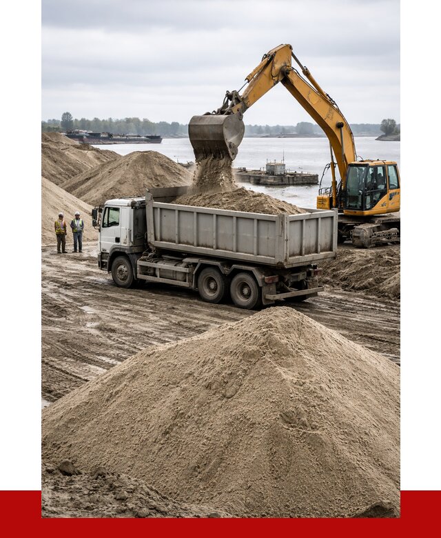 Купить речной песок навалом в Ступино от 1871 р., ПРОНЕРУДСтп