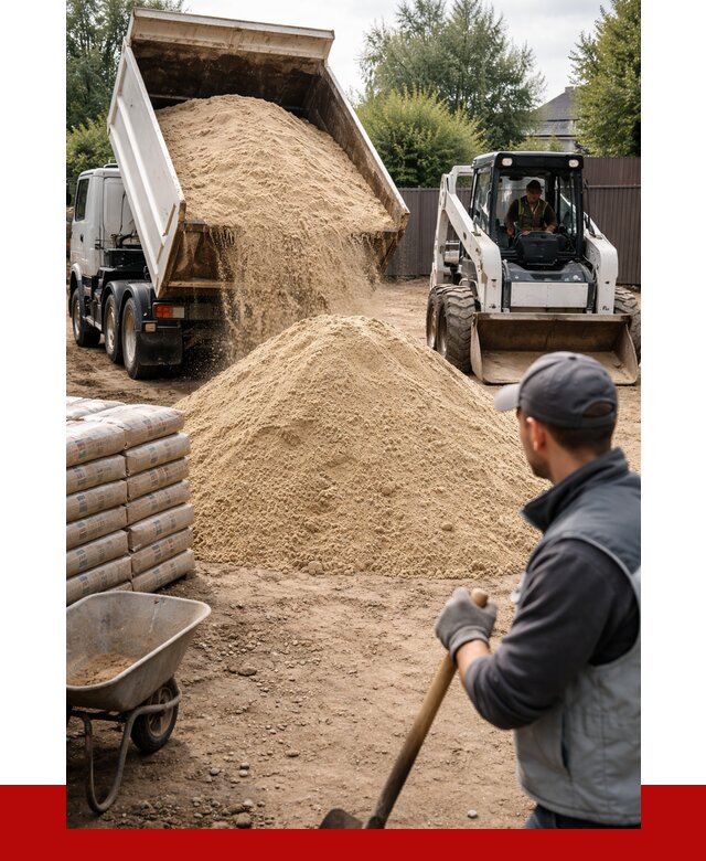 Мытый речной песок с доставкой в Ступино от 1507 р. | ПРОНЕРУДСтп