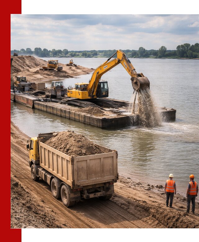 Намывной песок с доставкой в Ступино оптом и в розницу