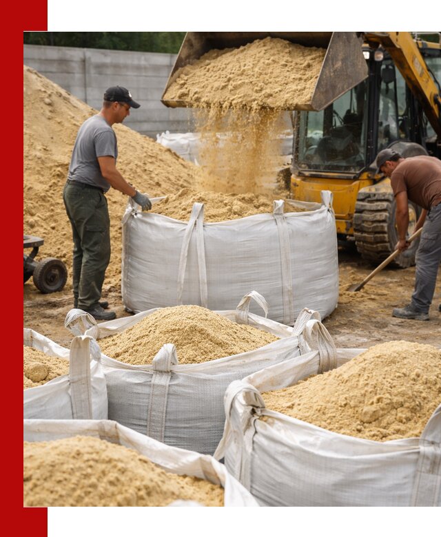 Поставка качественного песка для кладки в Ступино