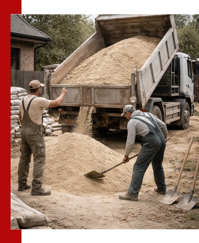 Песок для штукатурки с доставкой в Ступино качественный и чистый