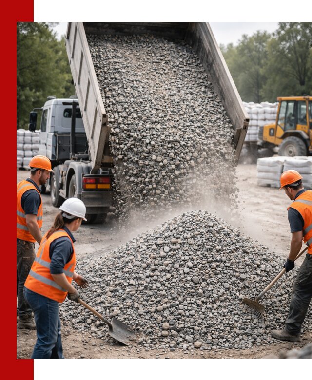 Доставка гравия и камня в Ступино оптом и в розницу