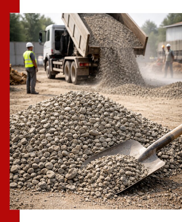 Доставка гравия фракции 20-40 в Ступине с самосвалами