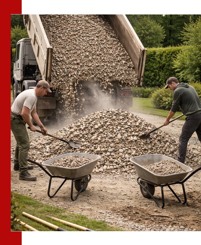 Доставка и продажа декоративной гальки в Ступино