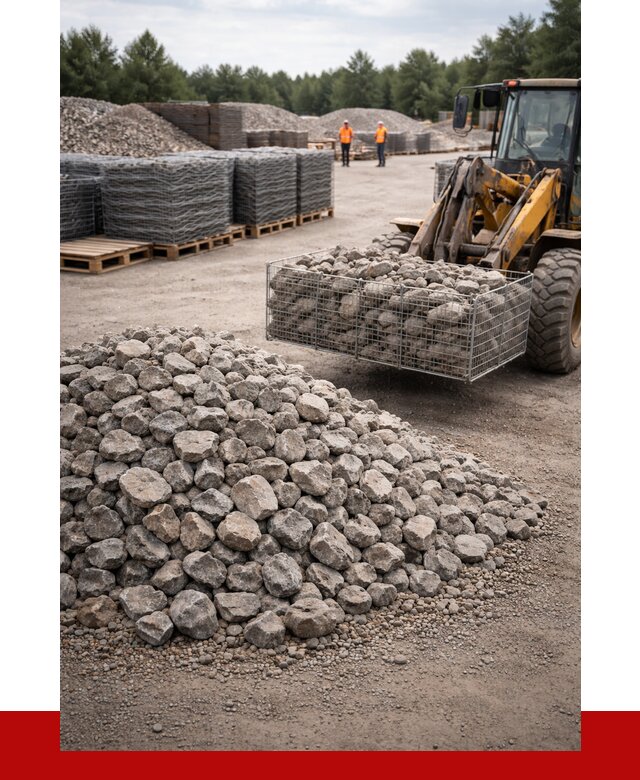 Камень для габионов фракция 70-150 в Ступино от 4365 р. | ПРОНЕРУДСтп