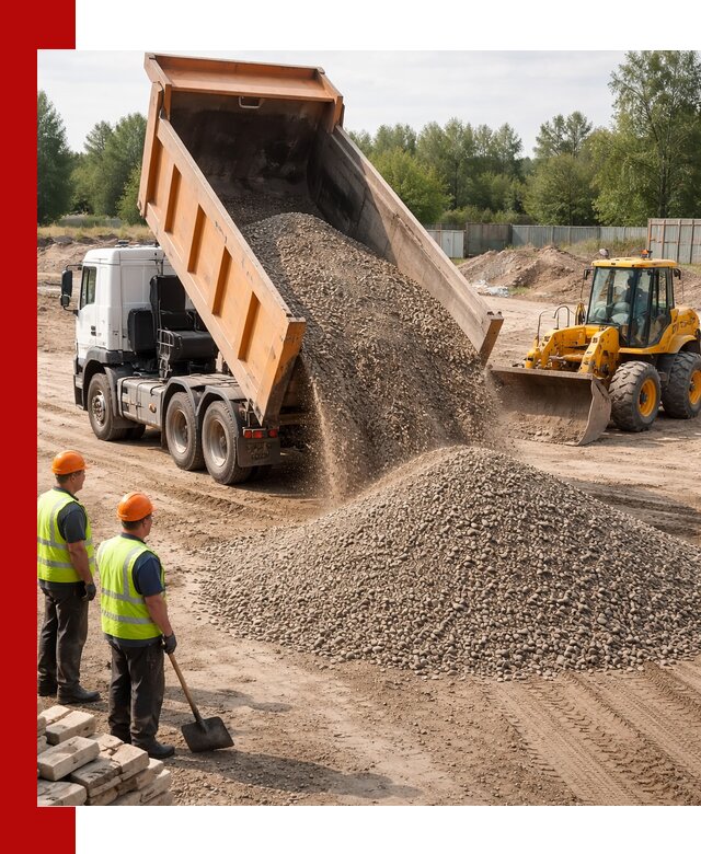 Доставка щебёночно-песчаной смеси ЩПС С7 в Ступино