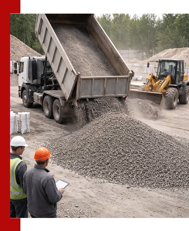 Доставка и продажа гранитного отсева 0-10 в Ступино