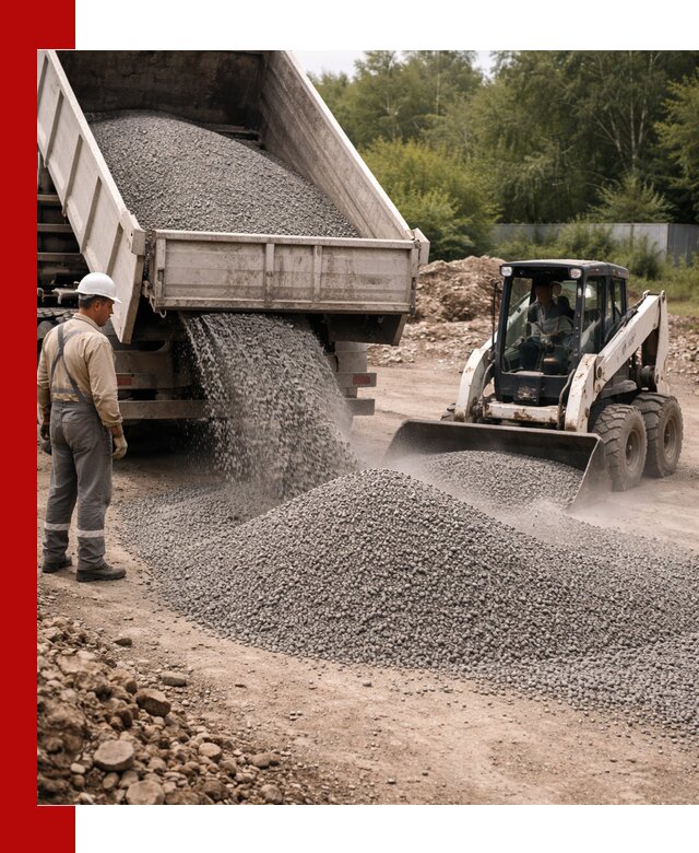 Доставка гравийного отсева 0-5 в Ступино оптом и в розницу