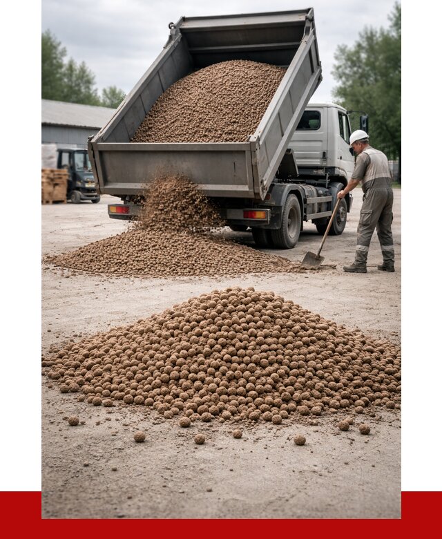 Керамзит с доставкой в Ступино от 4365 р. за м3 | ПРОНЕРУДСтп