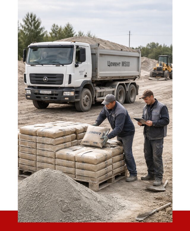 Купить цемент м500 с доставкой в Ступино от 5405 р. | ПРОНЕРУДСтп