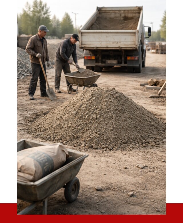 Цементно-песчаная смесь М150 в Ступине от 4885 р. | ПРОНЕРУДСтп