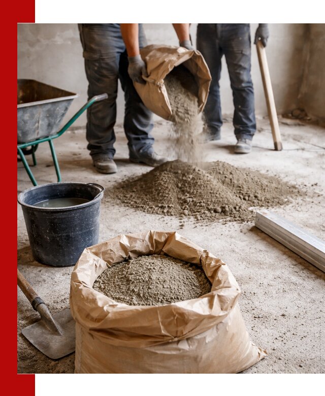 Доставка сухой смеси для стяжки в Ступино