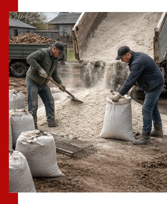 Доставка извести пушонки в Ступино оптом и мелким оптом