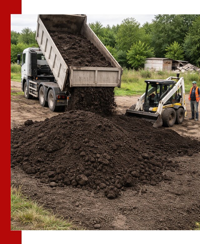 Поставка плодородной земли с доставкой самосвалом в Ступино
