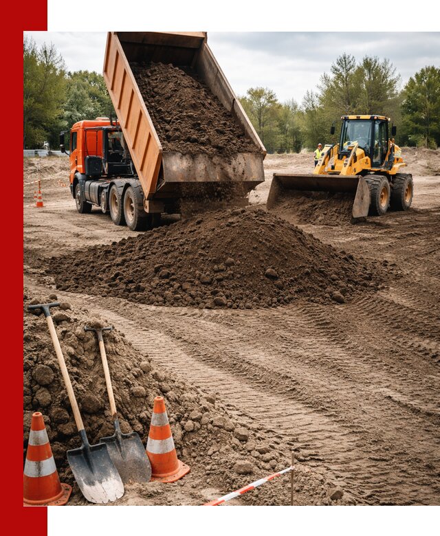 Поставка и доставка планировочного грунта в Ступино