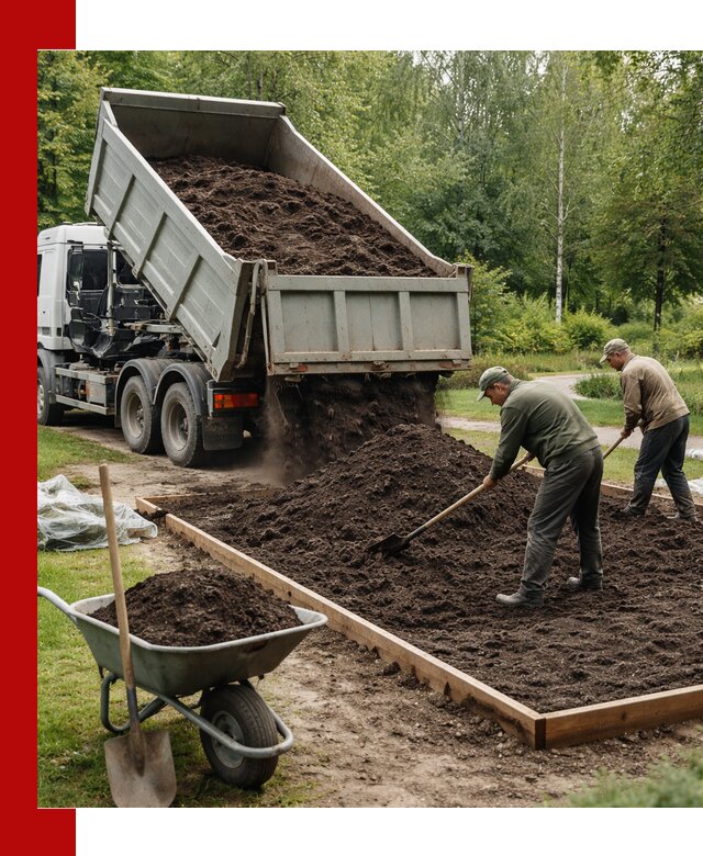 Доставка грунта для озеленения и благоустройства в Ступино