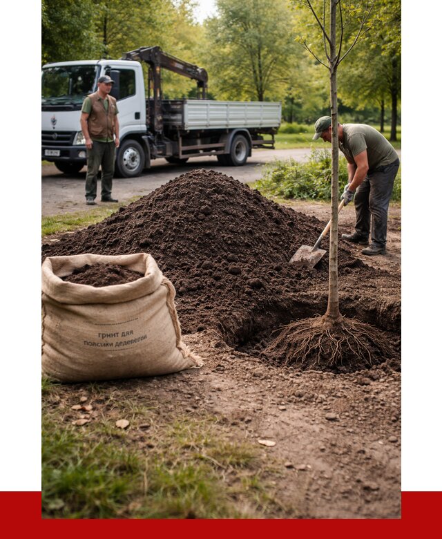 Грунт для посадки деревьев в Ступино от 1247 р. | ПРОНЕРУДСтп