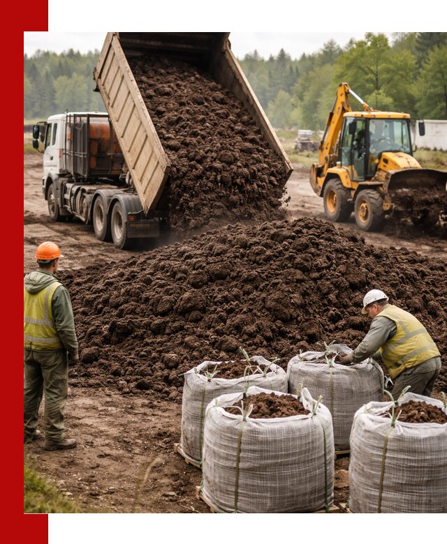 Доставка нейтрального торфа в Ступино оптом и в розницу