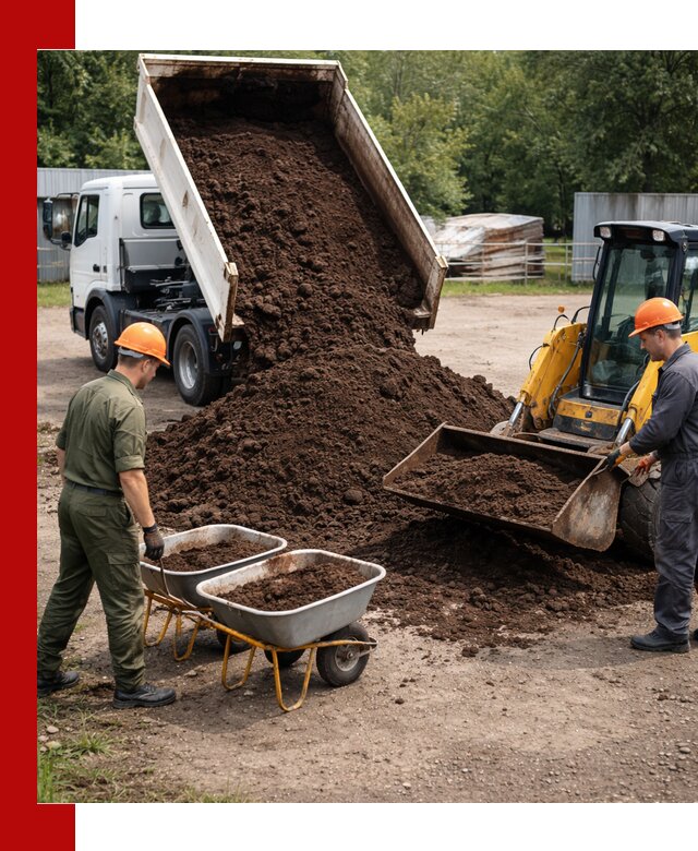 Доставка торфо-земляной смеси в Ступино для огорода и ландшафта