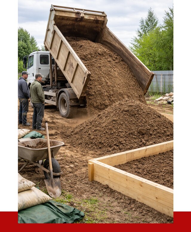 Торфо песчаная смесь в Ступино с доставкой от 1923 р. | ПРОНЕРУДСтп