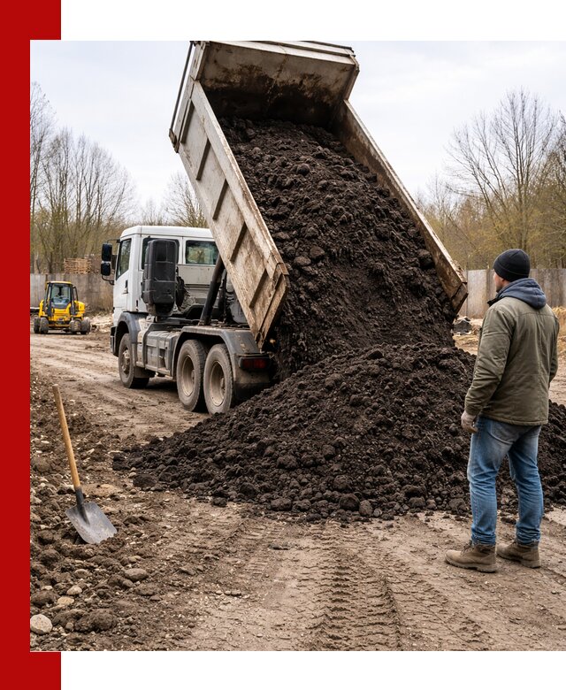 Доставка чернозема навалом в Ступино быстро и выгодно
