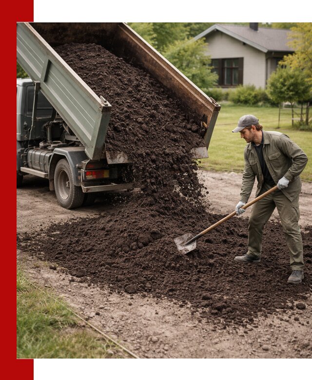 Чернозем для газона с доставкой в Ступино быстро и качественно