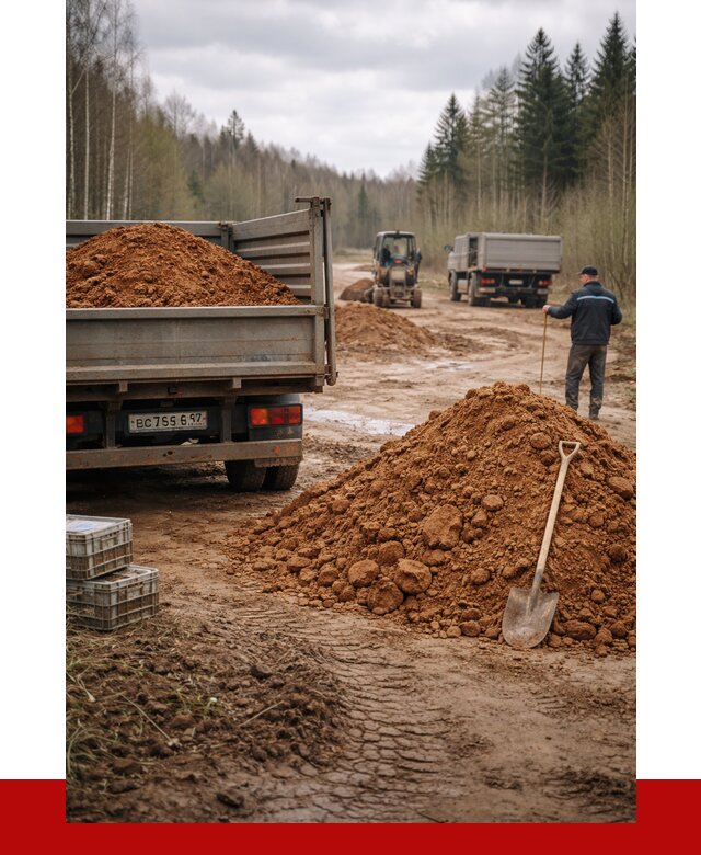 Глина и суглинки в Ступино от 4677 р. за куб | ПРОНЕРУДСтп