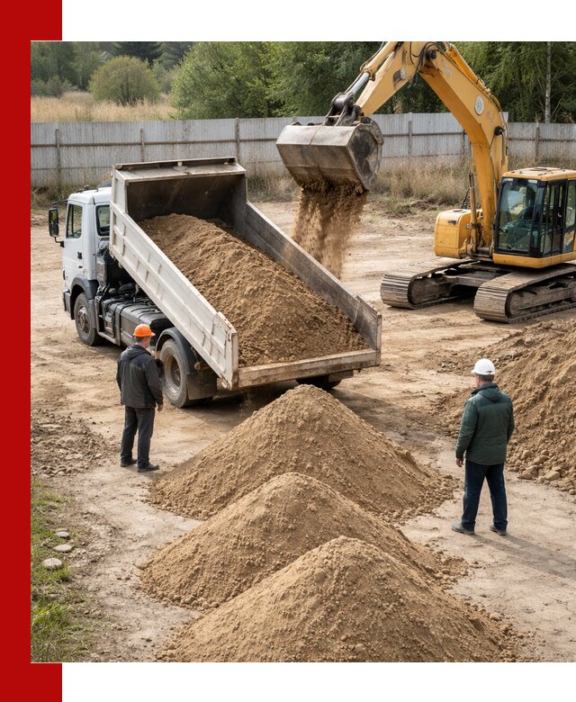 Доставка супеси вагонными и автопартиями в Ступино