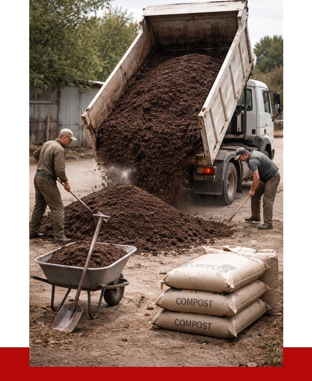 Купить компост в Ступино от 4365 р. за куб с доставкой | ПРОНЕРУДСтп