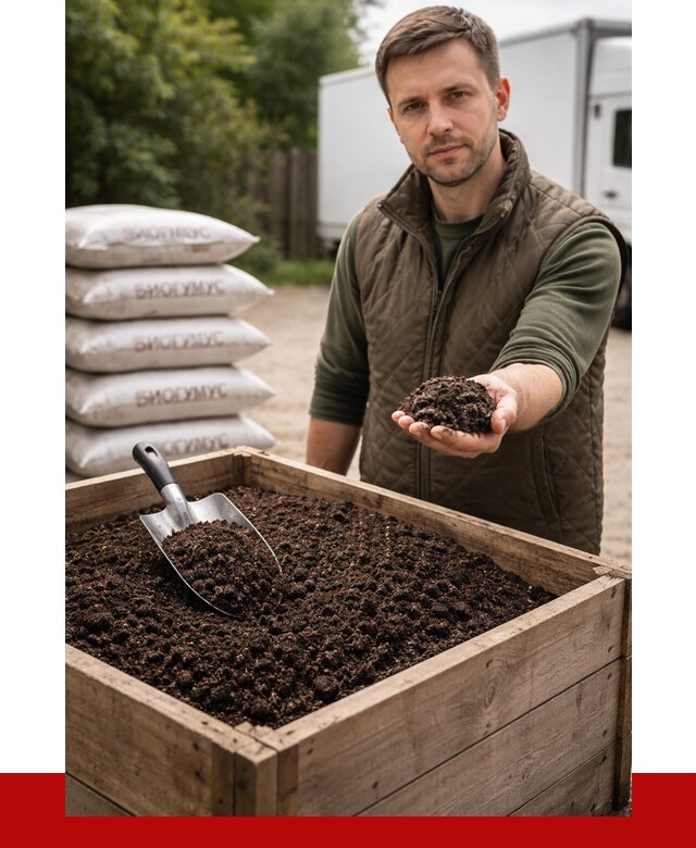 Купить биогумус в Ступино с доставкой от 8835 р. за куб | ПРОНЕРУДСтп