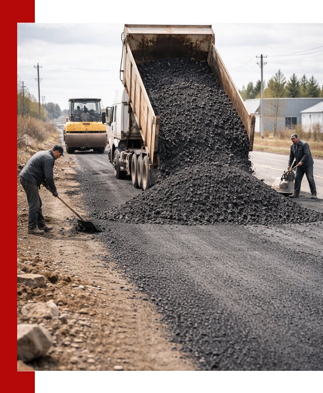 Асфальтовая крошка для дорог в Ступине — поставка и доставка