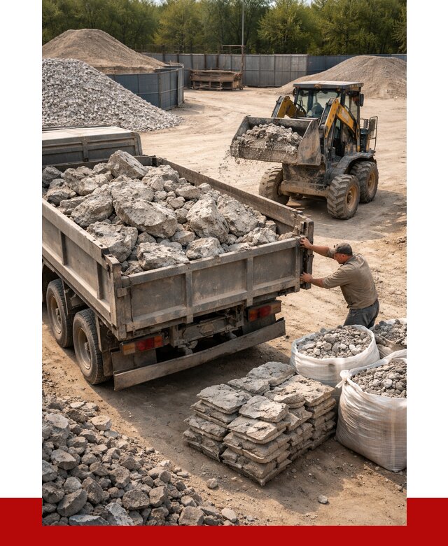 Купить бой бетона с доставкой в Ступино от 4989 р. | ПРОНЕРУДСтп